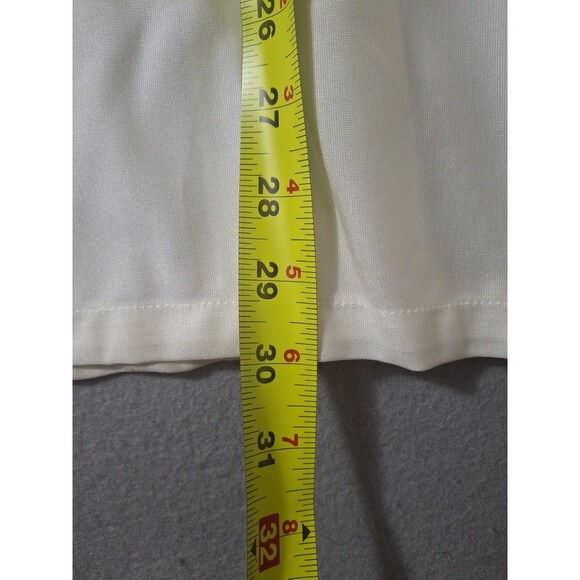 Vintage Enro Shirt Men's XL Fashion Knit Qiana Klopman Nylon Off White NWT - Picture 7 of 10